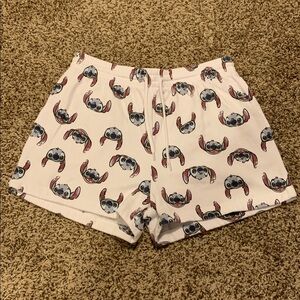 Disney Stitch White and Blue Shorts whit pocket size L